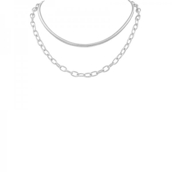 Metal Chain Layered Necklace