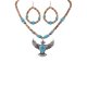 Eagle Stone Pendant Western Necklace Set