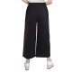 Women's Basic Fashion Comfort Casual Weekend Culottes Wide Leg Pants Plain Ankle-Length Pocket Blushing Pink Black