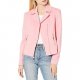 Women's Pique Knit Zip Front Jacket. Notch Collar