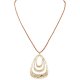 Teardrop Pendant Pull Tie Necklace