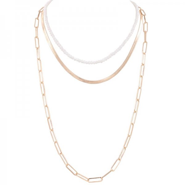 Chain Layered 3-Piece Necklace Set