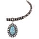 Oval Stone Rhinestone Western Necklace Set