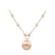 Faceted Bead Ball Pendant Necklace