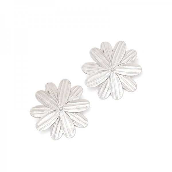 Alloy Flower Earrings Vintage copper Flower Drop Earrings for Women