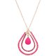 Faceted Bead Teardrop Necklace