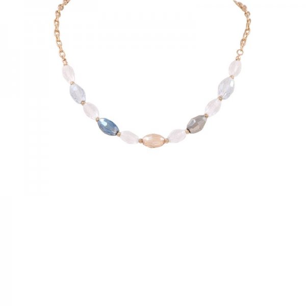 Crystal Bead Chain Necklace